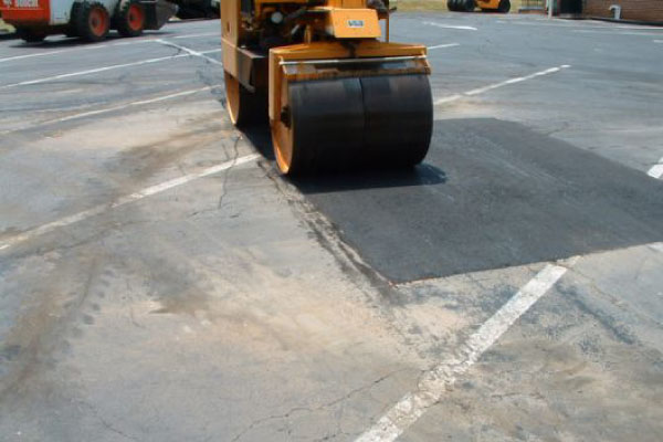 commercial property parking lot asphalt repair