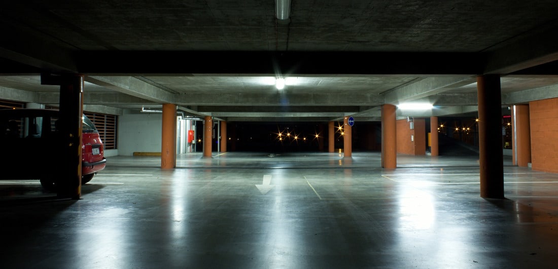 miami parking garage after sweeping and cleaning